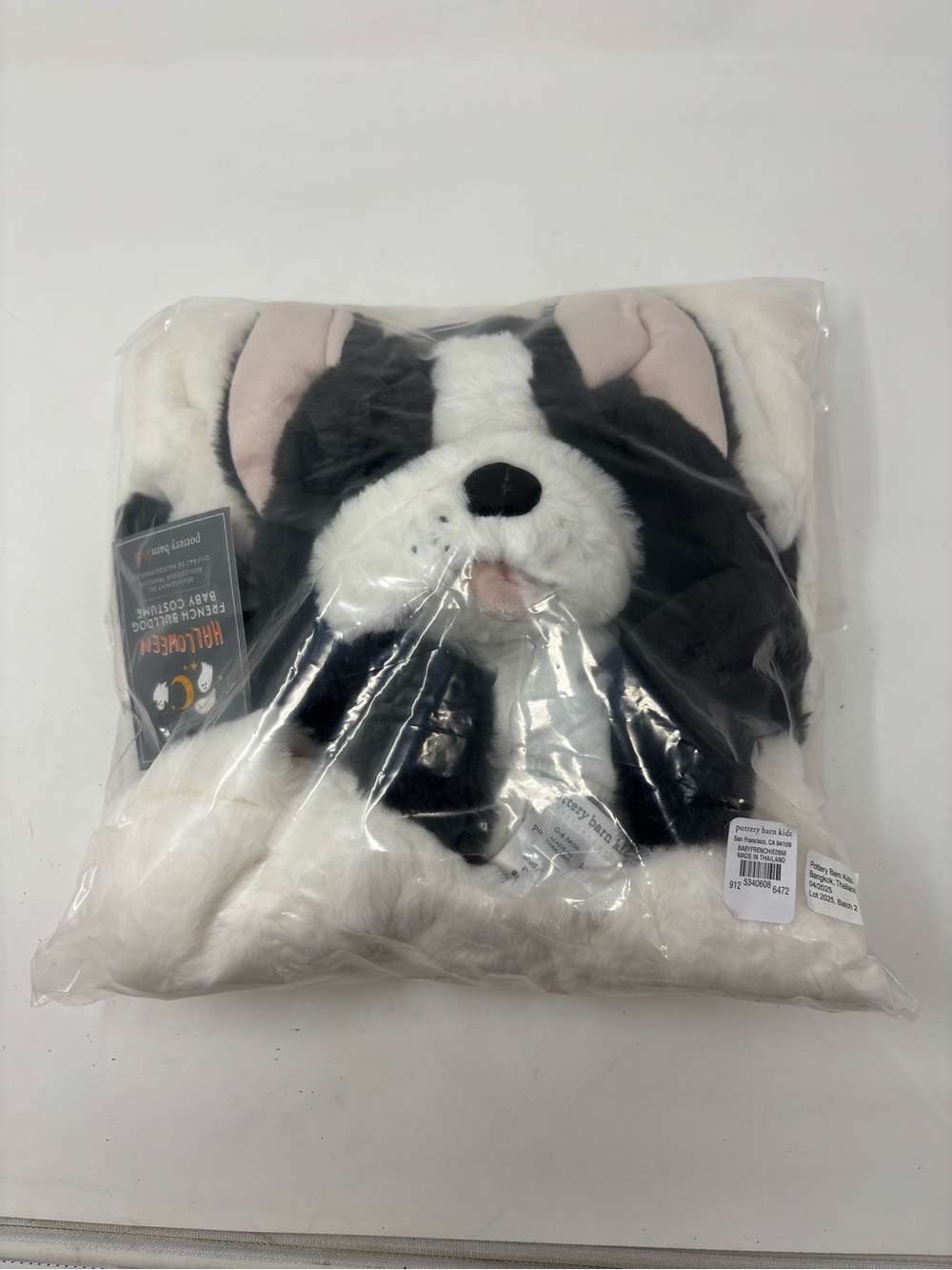 Pottery Barn Kids French Bulldog baby Halloween costume NEW WITH TAGS - Picture 2 of 4